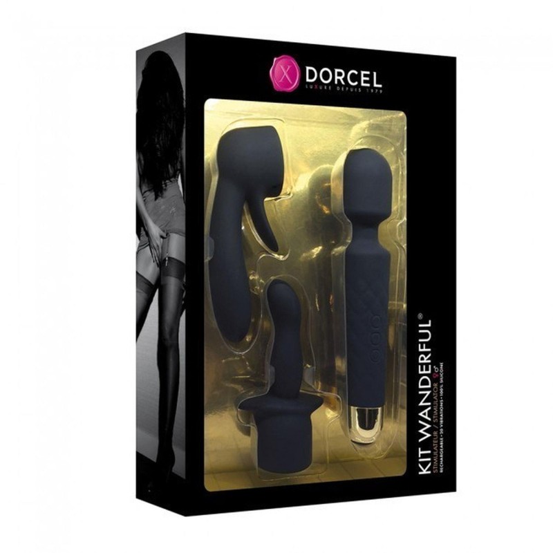 Masażer + nakładki dorcel kit wanderful 20 trybów